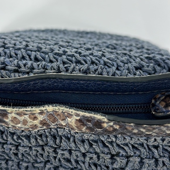 Brighton Blue and Tan Crossbody Bag - Picture 11 of 13